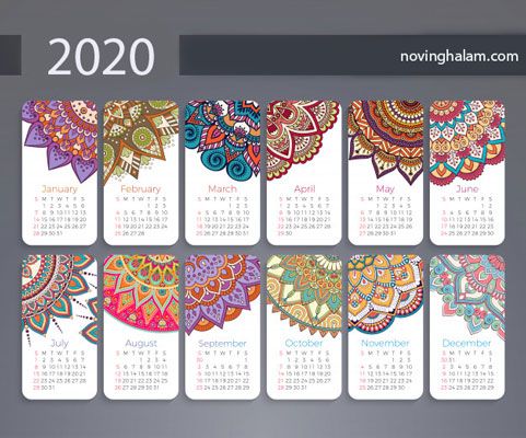 طراحی تقویم دیواری با فتوشاپ در نوین قلم