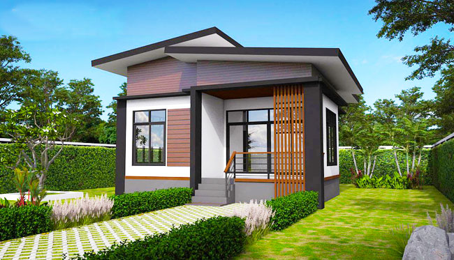 طراحی نمای خانه یک طبقه ساده