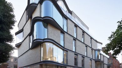 طراحی نمای ساختمان دو نبش