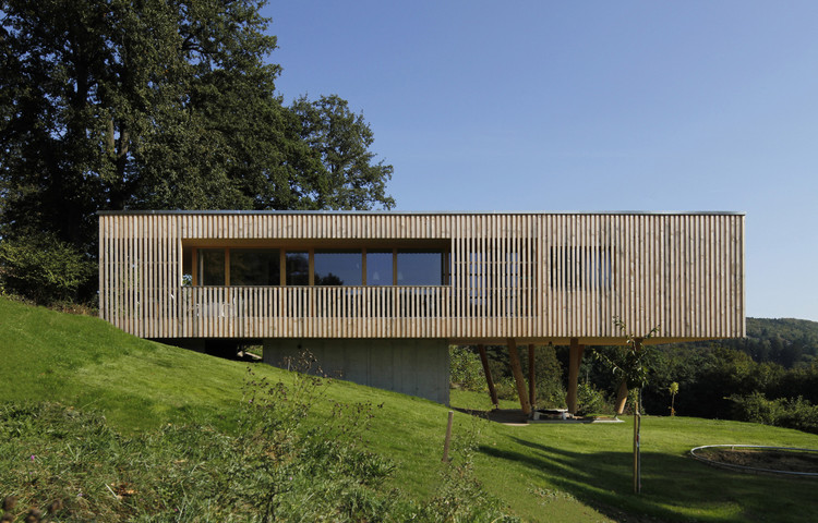 طراحی نمای یک طبقه چوبی