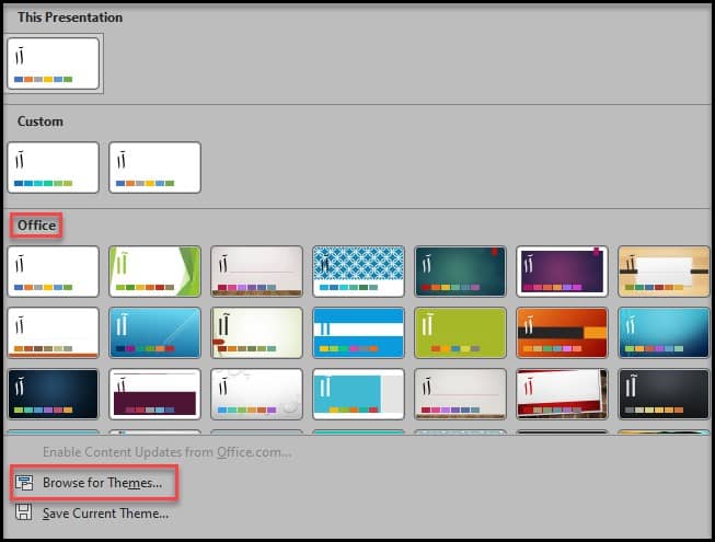 انتخاب تم پاورپوینت
