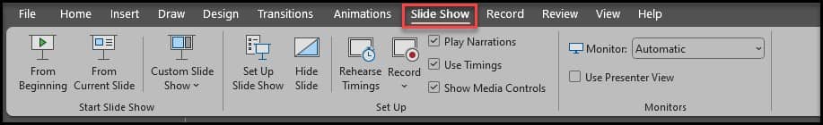  سربرگ Slide Show